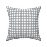 Small scale Ultimate Gray gingham - gray and white check - 3 inch repeat