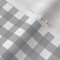 Small scale Ultimate Gray gingham - gray and white check - 3 inch repeat