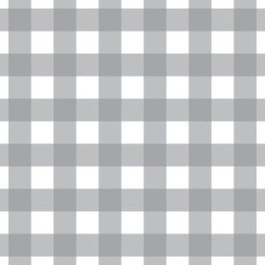 Small scale Ultimate Gray gingham - gray and white check - 3 inch repeat