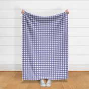 Medium scale Very Peri gingham - blue purple and white check - 6 inch repeat