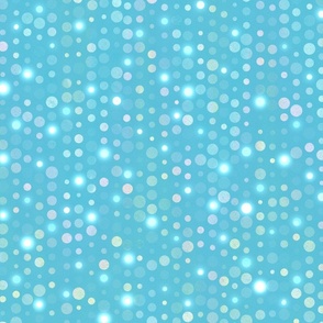 Glam Cyan Blue and White Dots (Large) | Halloween Costume Sequins