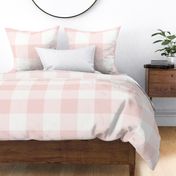 Gingham 6-INCH: Rose Gold Gingham Check Large Scale, Buffalo Check, Buffalo Plaid