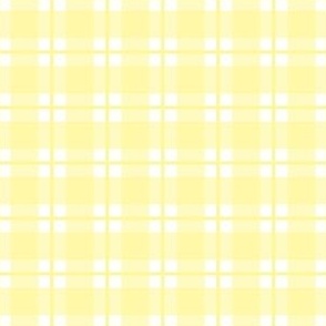 Small scale yellow plaid - yellow gingham check with narrow darker stripe - 3 inch repeat