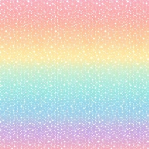 Pastel Ombre Rainbow Polka Dots (Small)