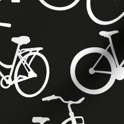 Bikes White with Black background