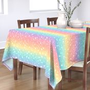 Ombre Rainbow Polka Dots in Pastel Unicorn Rainbow Colors