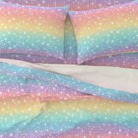 Ombre Rainbow Polka Dots in Pastel Unicorn Rainbow Colors