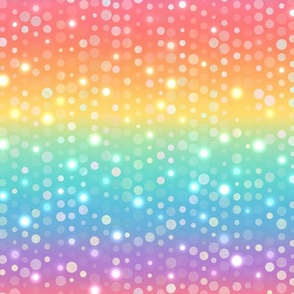 Ombre Rainbow Polka Dots in Bold Rainbow | Rainbow Sequins for Halloween Costumes