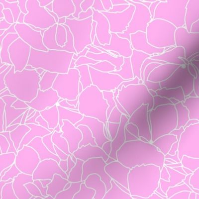 Pink Hydrangea Flowers - Medium 
