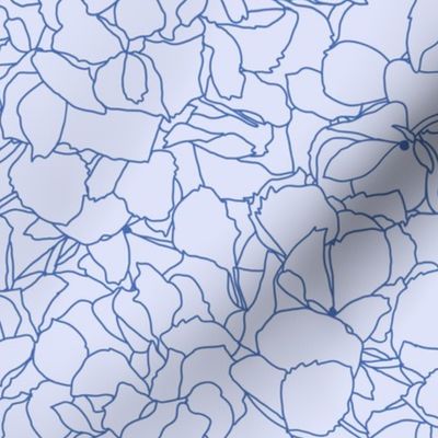 Periwinkle Hydrangea Flowers - Light