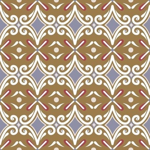 modern golden brown red and gray geometric