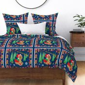 Yorkie Christmas Quilt Panel PIllows