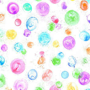 bubble chaos on white