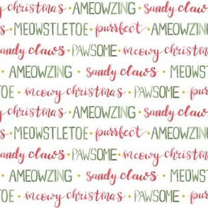 Meowy Christmas Script - Meowy Christmas - Angelina Maria Designs