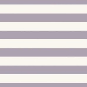 Medium Scale // Halloween Horizontal Stripes on Lavender Lilac Purple