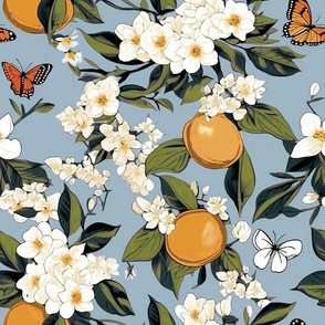 Monarch Butterflies and Oranges