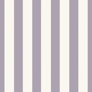 Medium Scale // Halloween Vertical Stripes on Lavender Lilac Purple