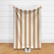 Medium Scale // Halloween Vertical Stripes on Desert Sand Brown