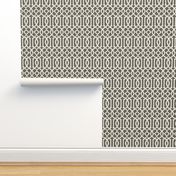 Imperial Trellis-Taupe-Large