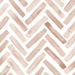 Dusty Pink Earthy Painted Chevron Herringbone wallpaper