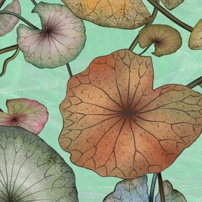 Lotus Leaves LS (Turquoise)
