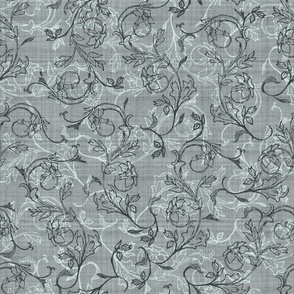 floral-swirl_charcoal_mint