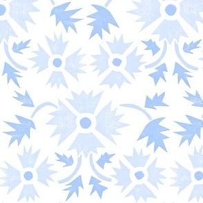 Jackson Cornflower on White