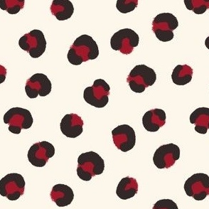 Leopard Dots Ruby Red Small