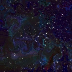Starry Night Sky Galaxy Deep Aurora Borealis Sweet Dreams Bedding