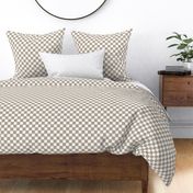 checkerboard - neutral beige \ pastel, geometrical, trending pattern