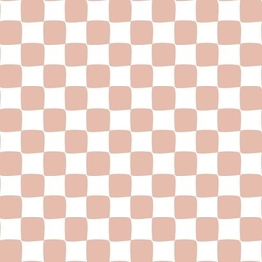 checkerboard - powder pink \ pastel, geometrical, trending pattern