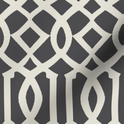 Imperial Trellis-Dark Gray-Large