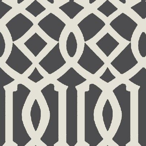 Imperial Trellis-Dark Gray-Large