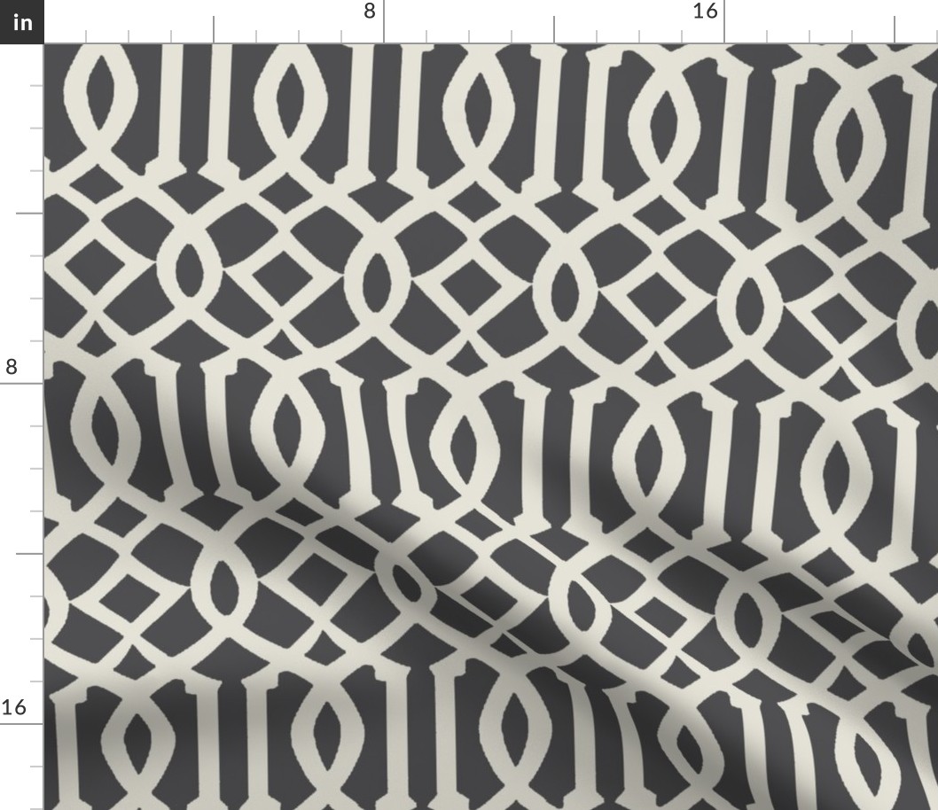 Imperial Trellis-Dark Gray-Large