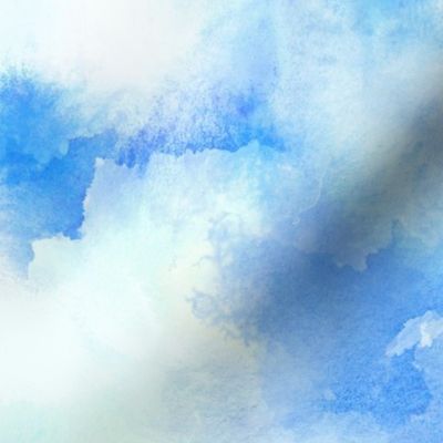 Watercolor Dreamy Clouds Large Scale
