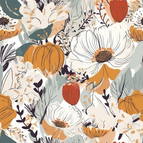 Fall Florals, Pumpkin Spice