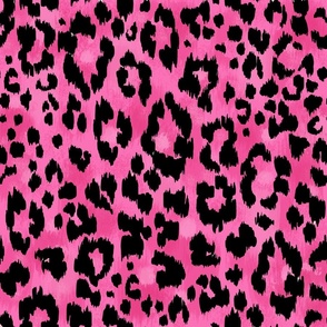 hot pink black cheetah