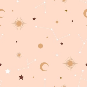 Pink constellations - WALLPAPER