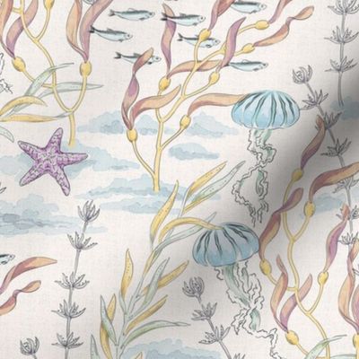 seaweed forest watercolor - smaller