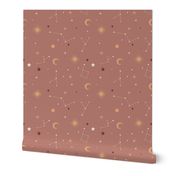 Brown pink constellations - WALLPAPER