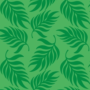 Pretty Palms, Leaf Green Monochrome