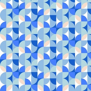 Tile Geo_Blue Tonal