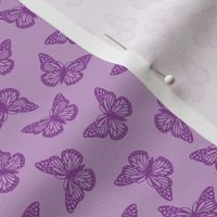 small double purple butterflies