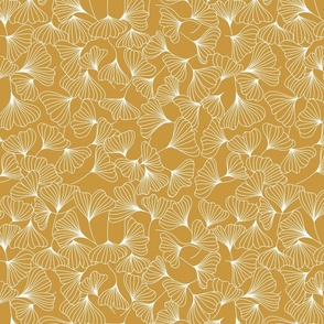 curry color ginkgo - WALLPAPER