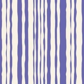 Hand Drawn Stripes - Pantone 2022 Very Peri - Medium