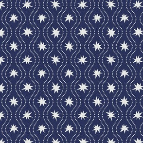  Sweet Dreams Star Pattern on Navy Background