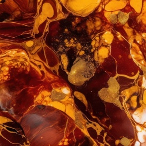 Amber and Gold Alcohol Ink 3