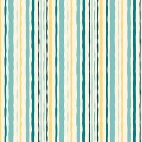 Hand Drawn Stripes - Yellow, green - Small