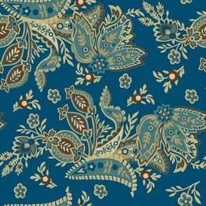 Paisley all blue 2076-53