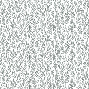 willow (small) - sea foam gray on white